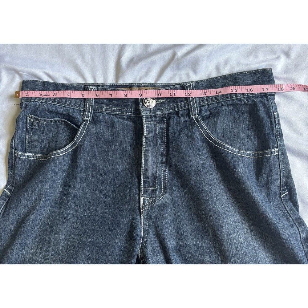 Southpole premium vintage loose fit embroidery jeans y2k style Size 36 - Picture 11 of 15